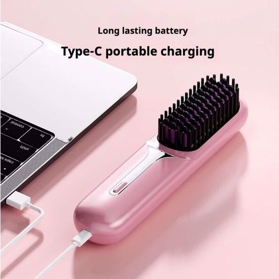 Picture of Wireless Hair Straightening Comb – Type-C Charging, 30W (Black)