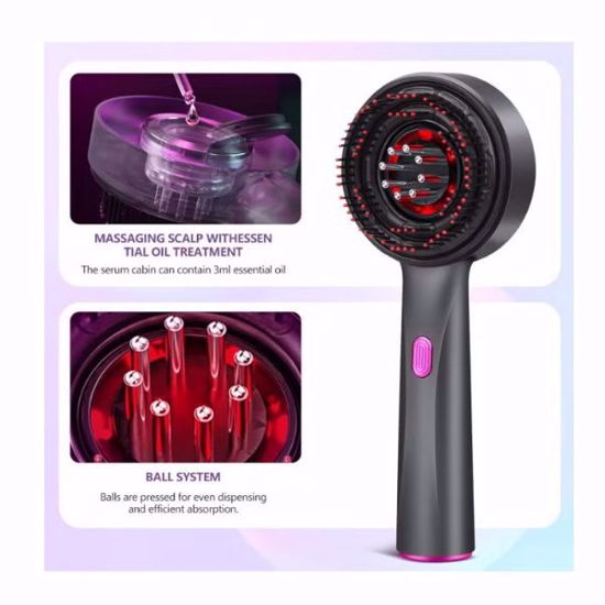 Picture of Cordless Electric Scalp Massager Brush with Oil Applicator