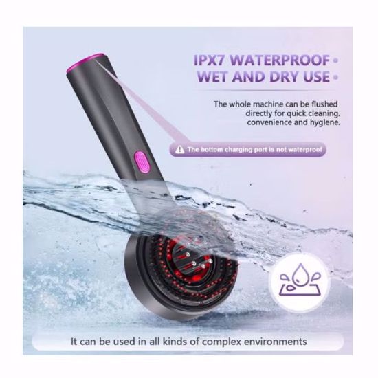 Picture of Cordless Electric Scalp Massager Brush with Oil Applicator