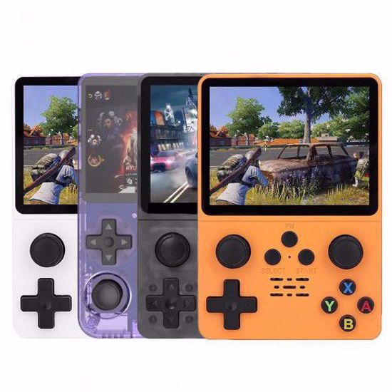 صورة R36S Retro Handheld Video Game Console – 3.5-Inch, 64GB